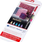Edding – 1200 Metallic Coloour Pen Set 6’s