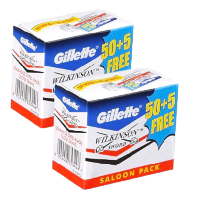 Gillette Wilkinson Sword Double Edge Razor Blades 110 Blades Gillette Wilkinson Sword Double Edge Razor Blades 110 Blades