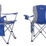 AfriTrail Kudu Padded Folding Arm Chair Blue 120kg 2 Pack
