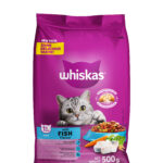 Whiskas Dry Adult Cat Food with Fish Flavour 500g