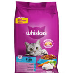 Whiskas Dry Adult Cat Food with Fish Flavour 900g