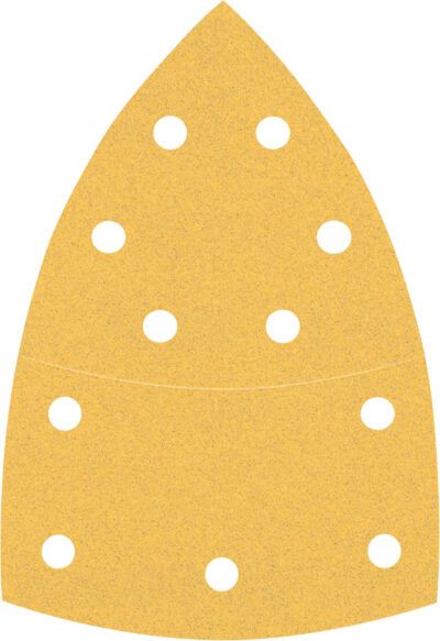 Delta Paper 102 x 93mm, 120G, 11 hole, 10 Piece Hook&Loop Delta Paper 102 x 93mm, 120G, 11 hole, 10 Piece Hook&Loop