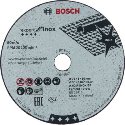 Bosch – Bonded Disc 76×1.0x10mm Exp for Inox 5Piece