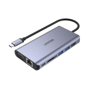 Unitek USB3 Type-C 8-in-1 Port Replicator with 100W PD