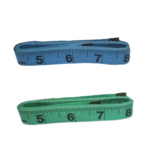 Haberdashery Measuring Tape/Tailoring Tape – 150cm (2 Pack) – Blue & Green