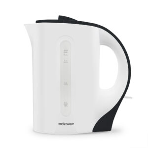 Mellerware Kettle Corded Plastic Black White & Black 1.7L 2200W “Tugela