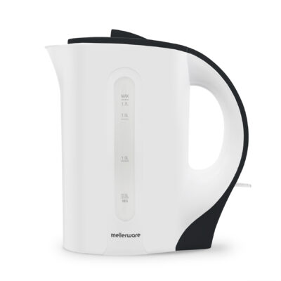 Mellerware Kettle Corded Plastic Black White & Black 1.7L 2200W “Tugela