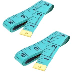 Haberdashery Measuring Tape – Tailoring Tape – 150cm (Pack of 2) – Turquoise