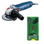 Bosch – Angle Grinder (GWS 700) With 15 Piece Mixed Drill & Screwdriver Set