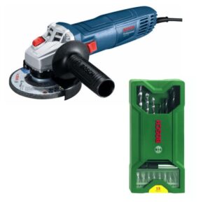 Bosch – Angle Grinder (GWS 700) With 15 Piece Mixed Drill & Screwdriver Set