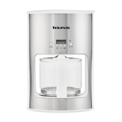 Taurus Coffee Maker Drip Filter Stainless Steel With White Trim 1.25L 1080W