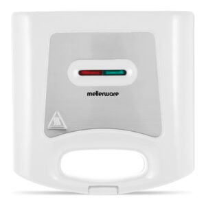 Mellerware Sandwich Maker 2 Slice White Non-Stick 800W “Doppio” #