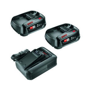 18V Charger & 2 Batteries StarterKit 18V 2.5Ah