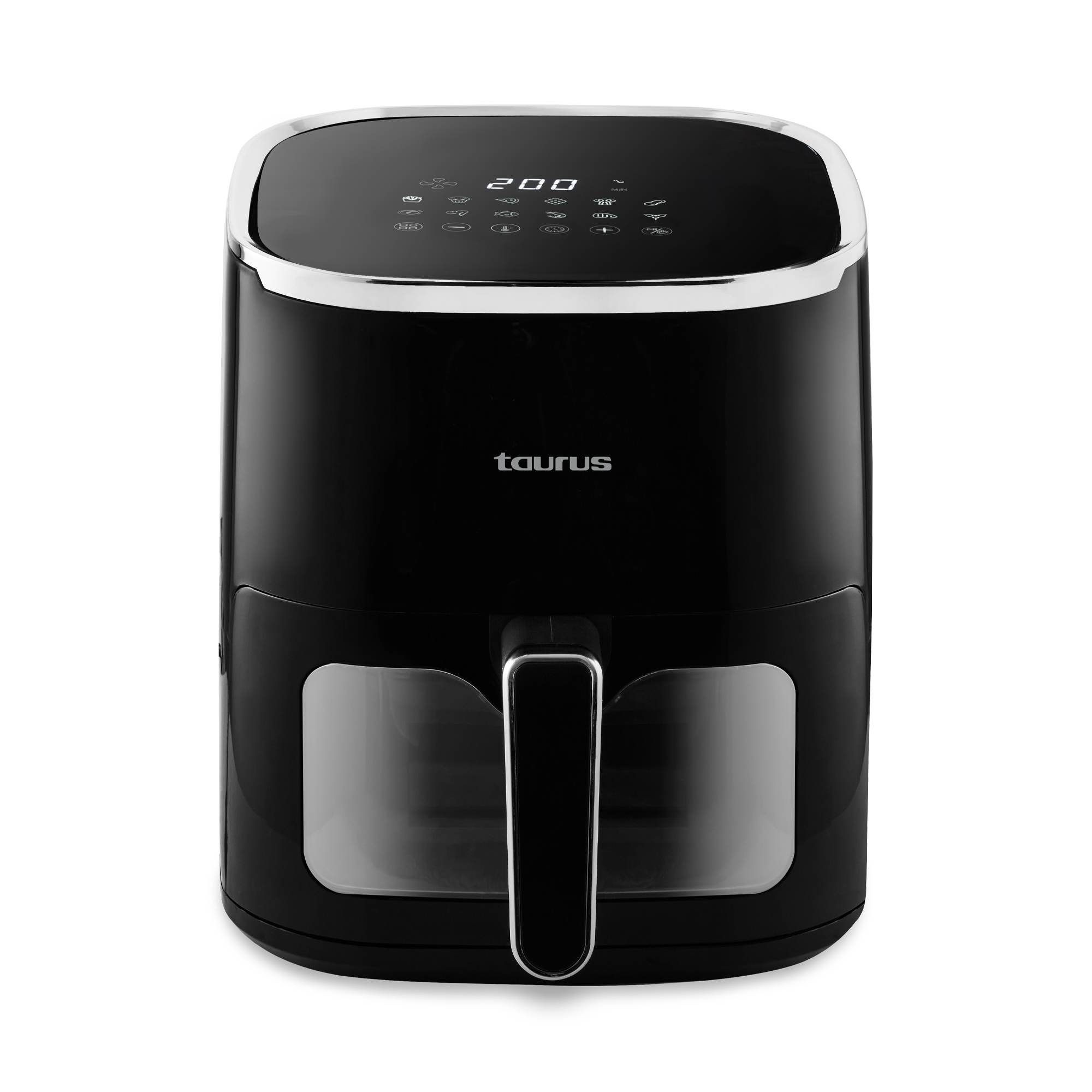Taurus Air Fryer With Viewing Window Digital Non-Stick Black 4.6L 1450W