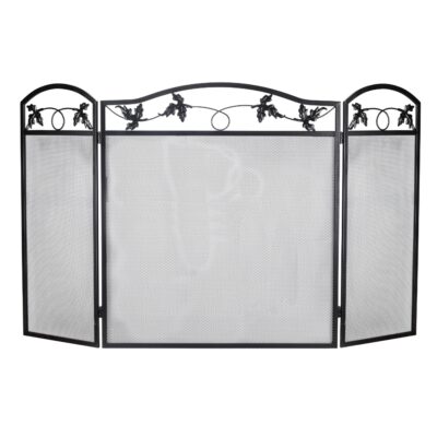 Fire Place Screen 3 Fold Vineyard