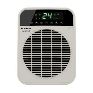 Taurus Heater Floor Fan Cream Wi-Fi Enabled 2Heat Settings 2000W