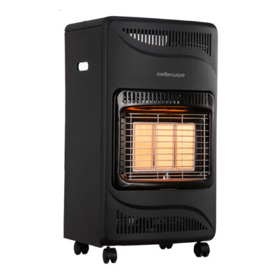 Mellerware Heater Gas Steel Black 3Heat Settings 4.2kW