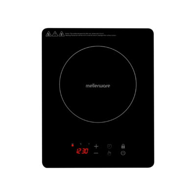 Mellerware Induction Cooker Single Glass Black 1800W “Capri”