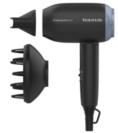 Taurus Studio Glow 1400W 2 Speed DC Hair Dryer Black