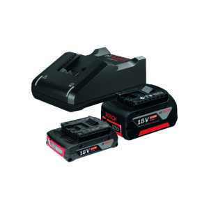 Bosch Professional- Battery Starter Kit (1 x 18V 4.0Ah, 1 x 18V 2.0Ah & 1 x GAL18V-40)