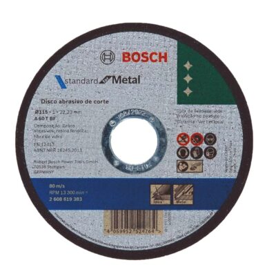 Bosch – Metal Cutting Disc A60T (115×1.0x22) Pack of 100