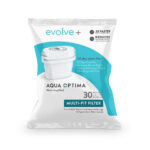 Aqua Optima Filter Single Plastic White 30Day “Evolve +”