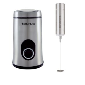 Taurus – Electric S/Steel Coffee Grinder with Froth Master Milk Frother