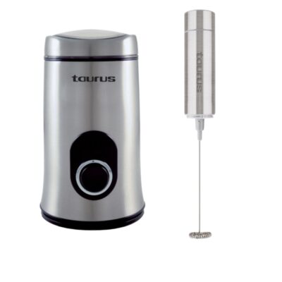 Taurus – Electric S/Steel Coffee Grinder with Froth Master Milk Frother