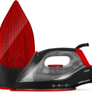 Mellerware – Iron /Steam Iron /Dry Non-Stick Black (250ml) 1200W “Glide II”