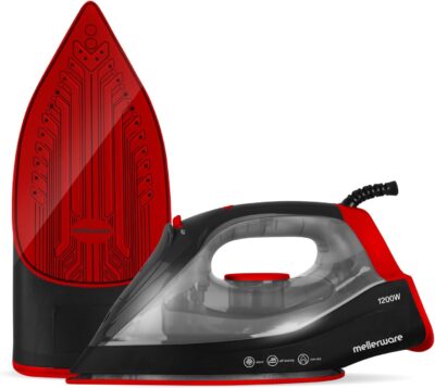 Mellerware – Iron /Steam Iron /Dry Non-Stick Black (250ml) 1200W “Glide II”
