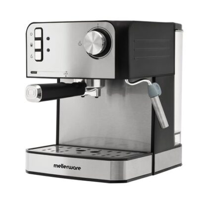 Mellerware Coffee Maker Espresso Stainless Steel Brushed 20Bar 850W Trieste