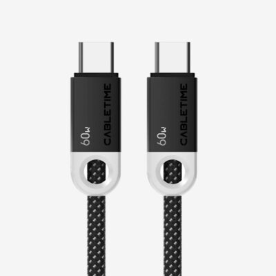 Cabletime 60W USB-C to USB-C Fast Charge Data Cable 1m
