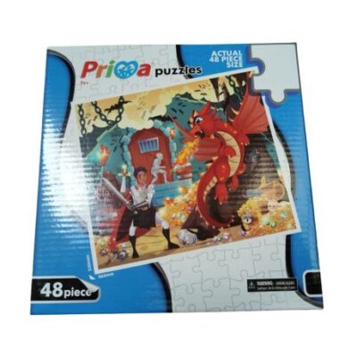 Prima Toys – Boys Puzzles – Dragons and Knights – Set of 48