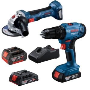 Bosch – GSB 183-LI Cordless Drill and GWS 180-LI Angle Grinder Combo