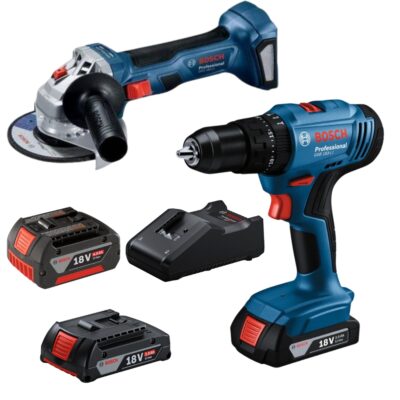 Bosch – GSB 183-LI Cordless Drill and GWS 180-LI Angle Grinder Combo