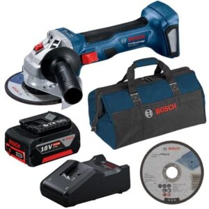 Bosch – Cordless Angle Grinder Combo Kit (GWS 180-LI) with Battery, Charger