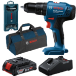 Bosch – Cordless Drill (GSB 183-LI), Charger, Battery (2Ah) & 25 Piece Bits Set