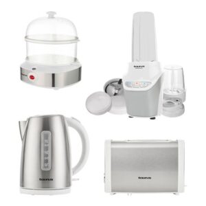 Taurus Pack 4 Piece Kettle + Toaster + Personal Blender + Egg Boiler