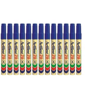 Artline – EK 70 Bullet Point Permanent Marker 1.5mm – Blue – Pack of 12