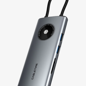 CABLETIME 10 In 1 Multi USB C Hub Adapter 4K with VGA and HDMI Ethernet