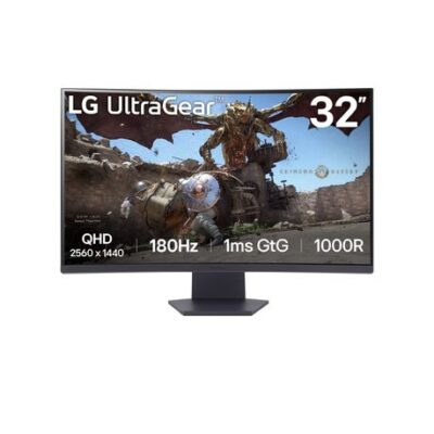 LG UltraGear 32″ QHD VA Curved Gaming 180Hz 1ms